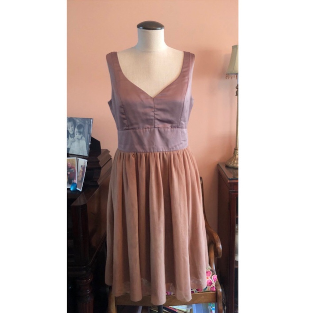 Tevolio Taupe Bridesmaid/Cocktail Dress - 8